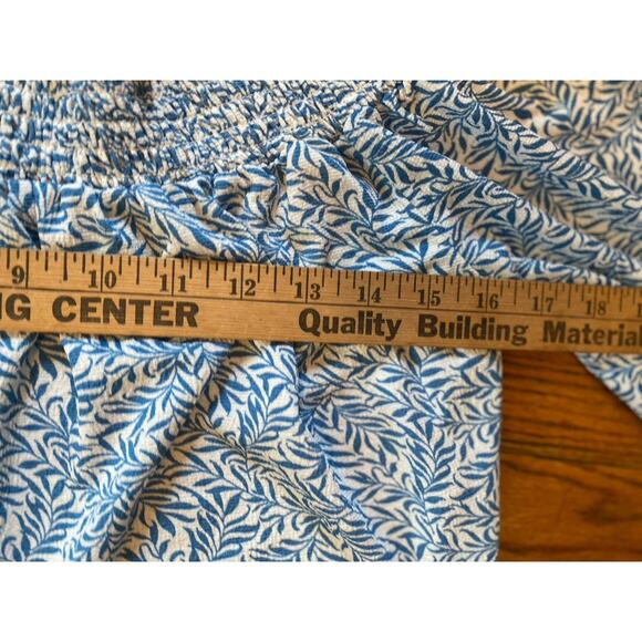 Adorable Summer Top Women’s Loose Small Melloday Blue White Lightweight - Picture 6 of 11